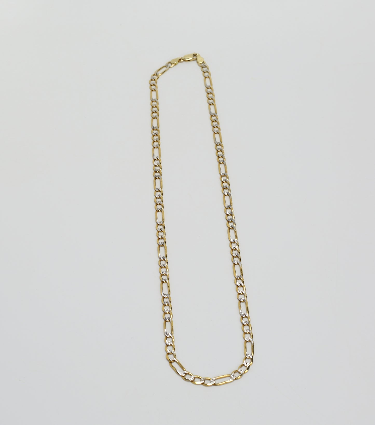 Diamond cut Figaro Chain 24 in