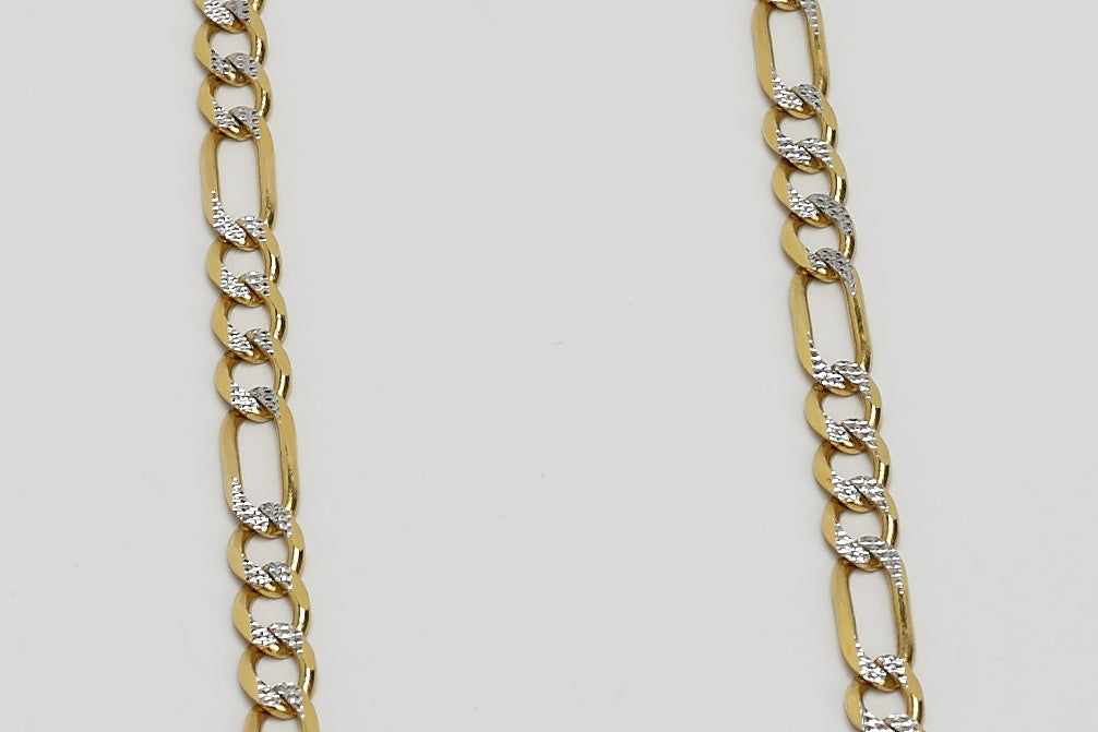 Diamond cut Figaro Chain 24 in