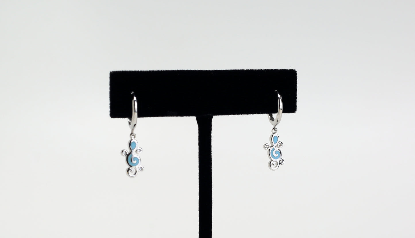 Musical note earring