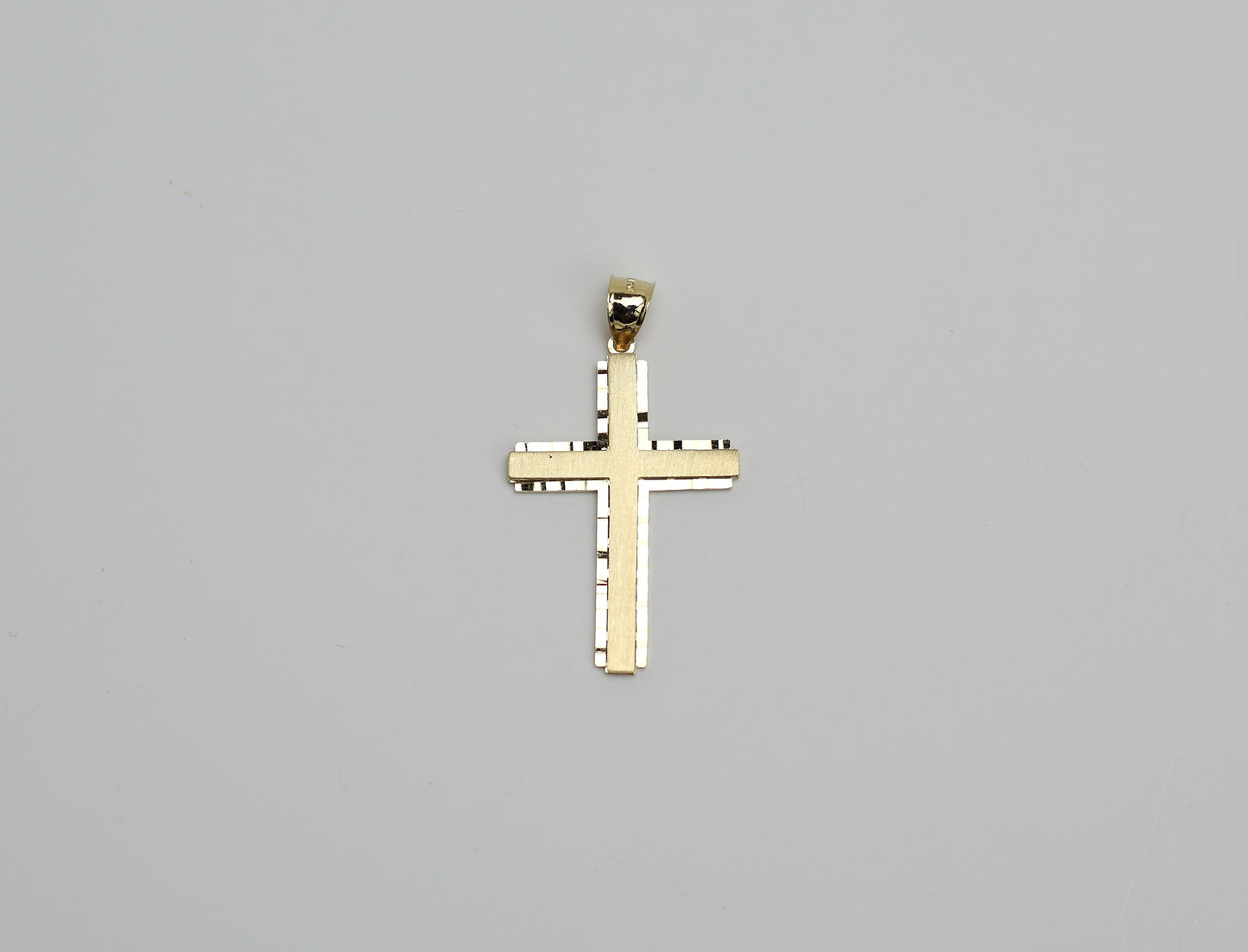 2in Flat Cross with border design