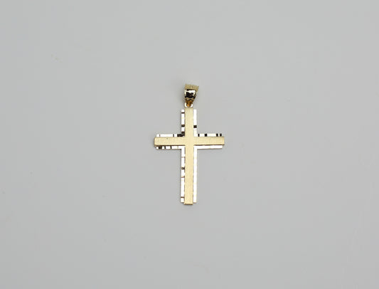2in Flat Cross with border design