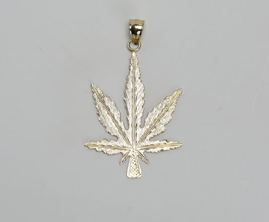 Marijuana leaf pendant