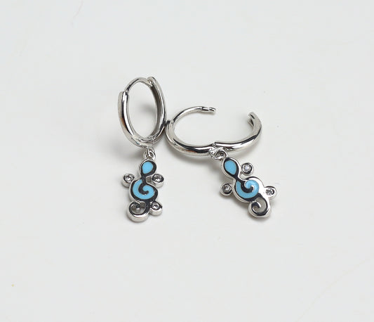 Musical note earring